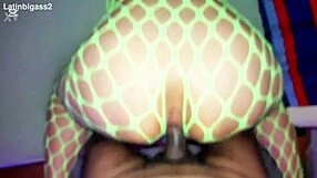 White big ass gets bent over for interracial anal doggystyle