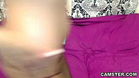 slut in fishnet stockings enjoys toys in her ass