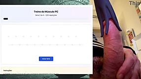 workout session for fat bodybuilder's 19 cm monster cock endurance