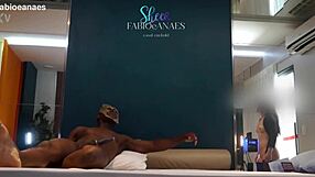 Hotwife teases with big black cock massage