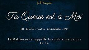 she tells you your cock is hers in french joi femdom dirty talk for orgasm