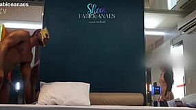 Hotwife teases with big black cock massage