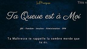 she tells you your cock is hers in french joi femdom dirty talk for orgasm