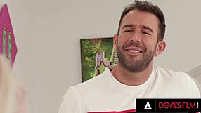 hot blonde teen 18+ emma rosie rides handyman's monster cock deep in ass