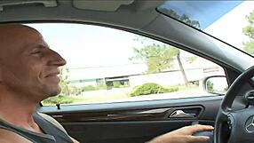 Lennox in fishnets and heels fingers her pussy on the bed