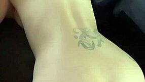 Big booty streetwalker titty fucks and swallows cum in public