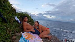 I met stunning blonde on beach for wild anal outdoors