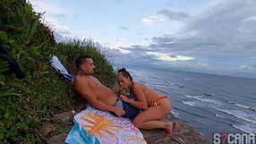 I met stunning blonde on beach for wild anal outdoors