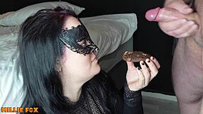 amateur milf millie fox enjoys cum on food