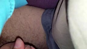 wife gives a handjob leading to a cumshot