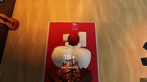 fat ass whore getting bred in roblox style.