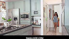 Smallhoe - Tiny 18+ Asian Beauty Mina Luxx Sucks Her Bfs Thick Cock After Game Of Hide And Seek