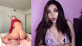sexy latina teen with big tits masturbates pov to orgasm