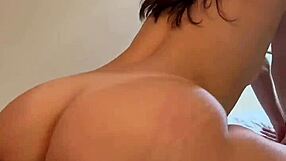 She said, 'This gray beanie makes for a great fuck with my girlfriend's ass riding in the dorm.'