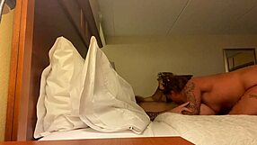 Can you deep throat my big cock in this hotel room?