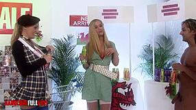 Watch these naughty blondes with big tits in a wild foursome?