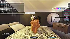 Hot sex with a fan, big ass and monster cock.