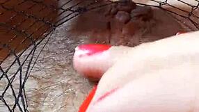 greta the net for a beautiful mature brunette lady with sensual feet