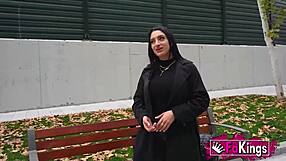 Horny valencian nelia estrada rides big tits and ass in madrid sex tour!