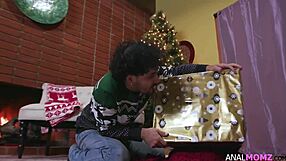 Merry anal Christmas with stepmom.