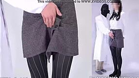 pantyhose fetish with stockings and skirt