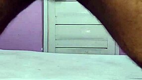 Hot Young Brunette Does Solo Handjob In Underwear At Home