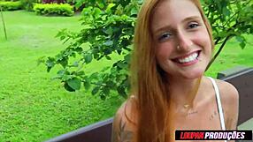 ruivinha t�mida levando macetada no cuzinho e porra na boca kevlyn santos lp produ��es