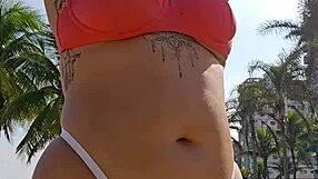 Recording Video On The Beach FLASHING To Provoke Guys