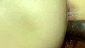 Homemade close-up of latina milf taking big black cock in missionary