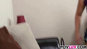 Elizabeth Bentley rides big cock in zombie apocalypse training scene