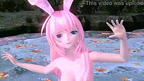 Megurine Luka Single Red Leaf Project Diva Nude Mod Full Nude