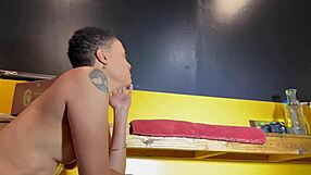 Mature milf enjoys big black cock in relaxing solo masturbation session