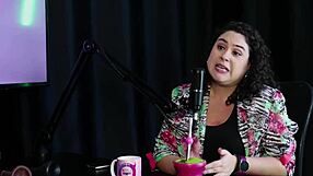 Marina Karam in sheer red lingerie discusses sex therapy and public hospital services.