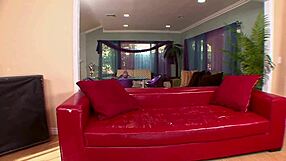 ally gets impaled by massive white cock ending with cum on face 😈