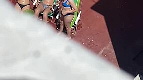 Neighbors sunbathe on the terrace in part two.