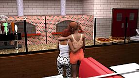 Redhead group plays with small 18+ tits