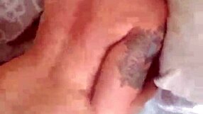 amateur with tattooed ass and pussy handles big black cock