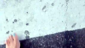 dirty calloused soles from barefoot amateurs