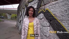 European Amateur Plays Silly Game to Win Money or Get Fucked Publicly.