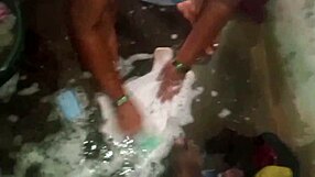 What are you doing in the bathroom, sexy aunty?