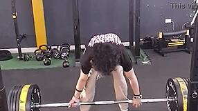 Athletic Babe Moans Loudly During Homemade Fitness Fuck!