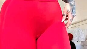 What if this milf in sheer gym tights gets fucked during her solo try-on session with big tits and huge ass exposed?