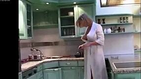 i'm on a date with blonde norsk mature milf, smoking and showing big tits