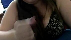 She sucks dick well, but her handjob on black cock is incredible