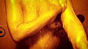 I enjoy a sexy slow motion shower with my ass and tits on display.