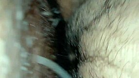 Step son licks and fucks his mother's tight wet pussy bent over at night