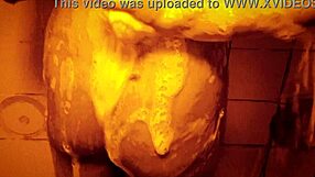 I enjoy a sexy slow motion shower with my ass and tits on display.