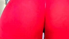 What if this milf in sheer gym tights gets fucked during her solo try-on session with big tits and huge ass exposed?