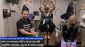 Dr. Tampa gives Channy Crossfire her yearly physical