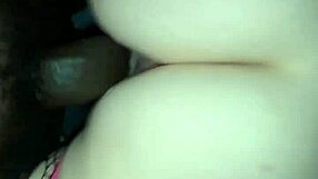 White Girl Teasing Her Ass for Big Black Cock